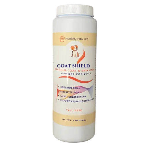 COAT SHIELD - Canine Dry Powder and Gentle Skin Cleanser for Allergies and Irritation for Dogs | Alleviate Odors and Itchiness | Holistic Remedy and Soothing Formula | Relief for Itchiness and Yeast