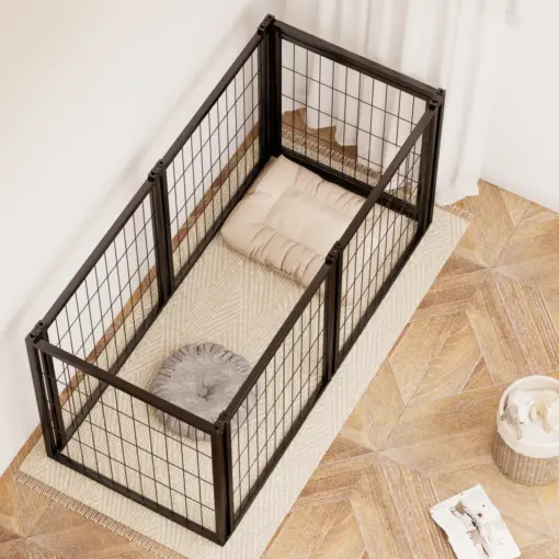 Dog Crate 47.2" Dog Kennel for Small Medium Dogs, Puppy Dog Playpen with Top, Pet Cage, Indoor, Black.47.2"L x 22"W x 24"H. - Image 11