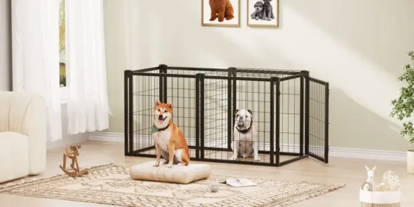 Dog Crate 47.2" Dog Kennel for Small Medium Dogs, Puppy Dog Playpen with Top, Pet Cage, Indoor, Black.47.2"L x 22"W x 24"H. - Image 14