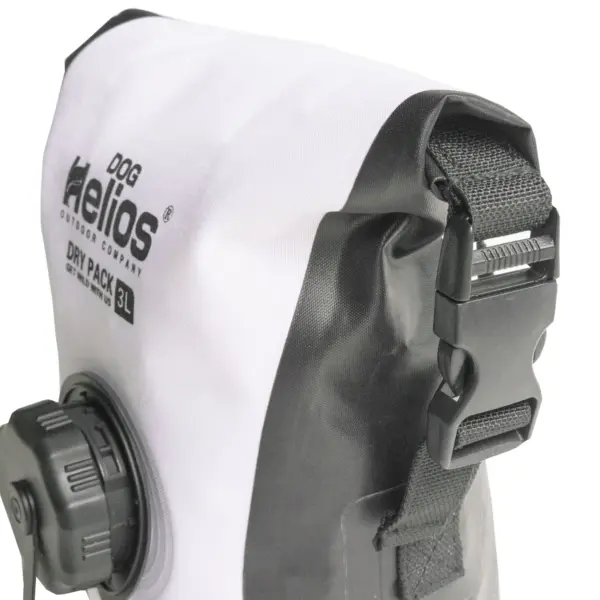 Dog Helios 'Grazer' Waterproof Outdoor Travel Dry Food Dispenser Bag - White - Image 4