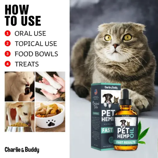 Hеmp Оil Dogs Cats Helps Pets with Аnxiеty Pаin Strеss Slееp Аrthritis Sеizures Rеlief Нiр Jоint Hеalth Cаlming Trеats - Image 3