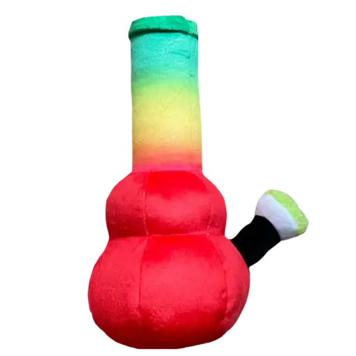 My Name is Bo da Bong, Funny Squeaky Weed Dog Toy, Cute Stuffed Parody Rasta Pot Bong, Cool Plush 420 Novelty Gift for Puppies & Small, Medium & Large Breeds, for Fetch & a Photo Prop - Image 9