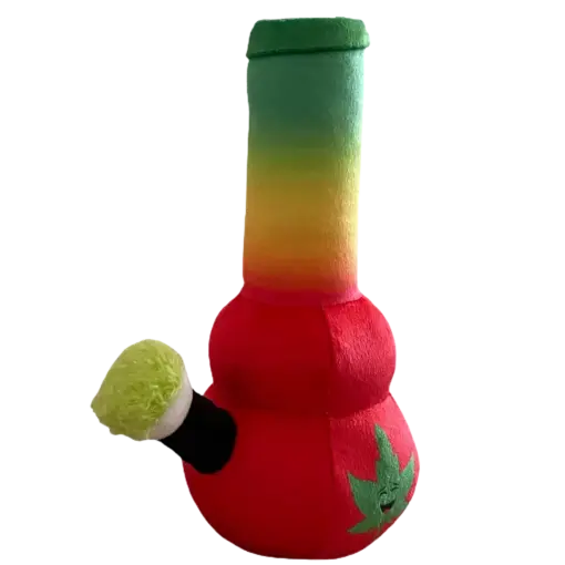 My Name is Bo da Bong, Funny Squeaky Weed Dog Toy, Cute Stuffed Parody Rasta Pot Bong, Cool Plush 420 Novelty Gift for Puppies & Small, Medium & Large Breeds, for Fetch & a Photo Prop - Image 10