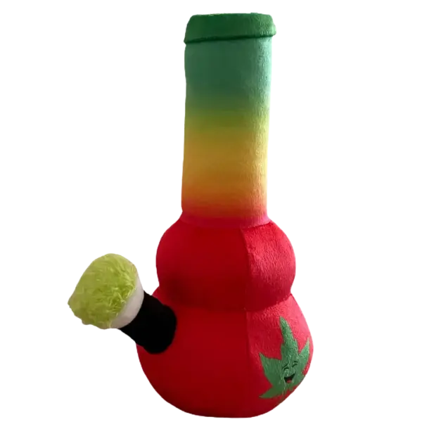 My Name is Bo da Bong, Funny Squeaky Weed Dog Toy, Cute Stuffed Parody Rasta Pot Bong, Cool Plush 420 Novelty Gift for Puppies & Small, Medium & Large Breeds, for Fetch & a Photo Prop - Image 10