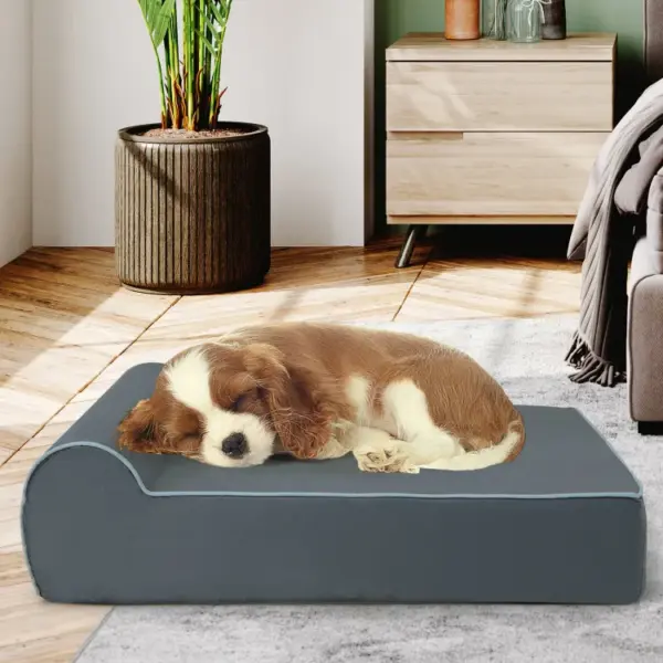 Orthopedic Dog Bed with Headrest and Removable Washable Cover - Image 2