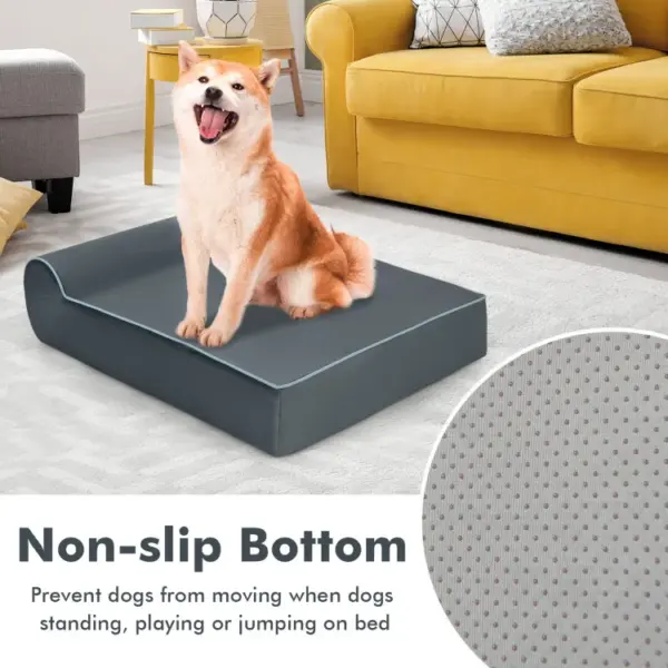 Orthopedic Dog Bed with Headrest and Removable Washable Cover - Image 10