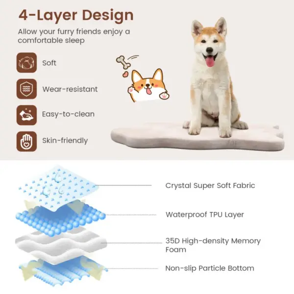 Orthopedic Dog Bed with Memory Foam Support for Large Dogs - Image 6