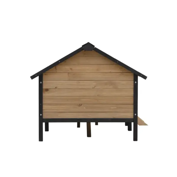 Outdoor Large Wooden Cabin House Style Wooden Dog Kennel with Porch - Image 6