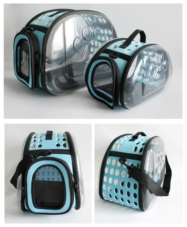 Pet Carrier; Foldable Portable Soft Side; Handbag for pets; Transparent Capsule Pocket Design; for cat Carrier; Dog Carrier; Rabbit Carrier; Suitable for Outdoor Travel - Image 3