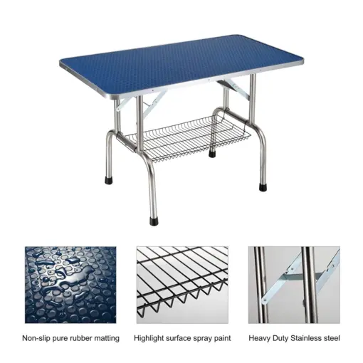 Professional Dog Pet Grooming Table Large Adjustable Heavy Duty Portable w/Arm & Noose & Mesh Tray - Image 10